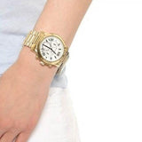 Buy Shop Michael Kors Cooper Chronograph White Dial Gold Steel Strap Watch For Women - MK5916 USA Online