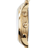 Buy Shop Michael Kors Cooper Chronograph White Dial Gold Steel Strap Watch For Women - MK5916 USA Online