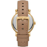 Buy Shop Michael Kors Corey Analog Gold Dial Brown Leather Strap Watch for Women - MK2986 USA Online