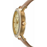 Buy Shop Michael Kors Corey Analog Gold Dial Brown Leather Strap Watch for Women - MK2986 USA Online