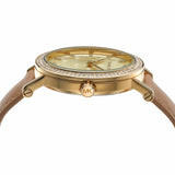 Buy Shop Michael Kors Corey Analog Gold Dial Brown Leather Strap Watch for Women - MK2986 USA Online