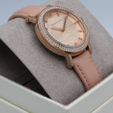 Buy Shop Michael Kors Corey Analog Rose Gold Dial Pink Leather Strap Watch For Women - MK2987 USA Online