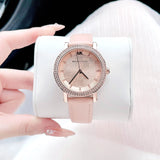Buy Shop Michael Kors Corey Analog Rose Gold Dial Pink Leather Strap Watch For Women - MK2987 USA Online