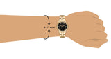 Buy Shop Michael Kors Corey Three Hand Black Dial Gold Steel Strap Watch for Women - MK7345 USA Online