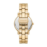 Buy Shop Michael Kors Corey Three Hand Black Dial Gold Steel Strap Watch for Women - MK7345 USA Online