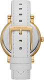 Buy Shop Michael Kors Corey Three Hand White Dial White Leather Strap Watch For Women - MK2985 USA Online