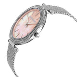 Buy Shop Michael Kors Darci Analog Pink Dial Silver Mesh Bracelet Watch For Women - MK4518 USA Online