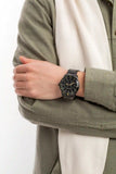 Buy Shop Michael Kors Cunningham Chronograph Black Dial Black Steel Strap Watch For Men - MK7157 USA Online