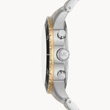Buy Shop Michael Kors Cunningham Chronograph Black Dial Two Tone Steel Strap Watch For Men - MK8964 USA Online