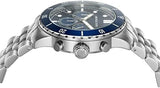 Buy Shop Michael Kors Cunningham Chronograph Blue Dial Silver Steel Strap Watch For Men - MK8999 USA Online