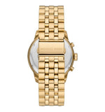 Buy Shop Michael Kors Cunningham Chronograph Gold Dial Gold Steel Strap Watch For Men - MK8963 USA Online