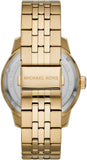 Buy Shop Michael Kors Cunningham Multifunction Black Dial Gold Steel Strap Watch For Men - MK7154 USA Online