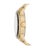 Buy Shop Michael Kors Cunningham Multifunction Black Dial Gold Steel Strap Watch For Men - MK7154 USA Online