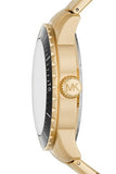 Buy Shop Michael Kors Cunningham Multifunction Black Dial Gold Steel Strap Watch For Men - MK7154 USA Online