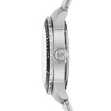 Buy Shop Michael Kors Cunningham Multifunction Black Dial Silver Steel Strap Watch For Men - MK7156 USA Online