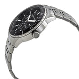 Buy Shop Michael Kors Cunningham Multifunction Black Dial Silver Steel Strap Watch For Men - MK7156 USA Online