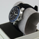 Buy Shop Michael Kors Cunningham Multifunction Blue Dial Black Rubber Strap Watch For Men - MK7160 USA Online