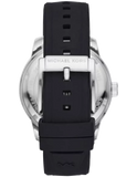 Buy Shop Michael Kors Cunningham Multifunction Blue Dial Black Rubber Strap Watch For Men - MK7160 USA Online