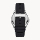 Buy Shop Michael Kors Cunningham Multifunction Blue Dial Black Rubber Strap Watch For Men - MK7160 USA Online