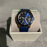 Buy Shop Michael Kors Cunningham Multifunction Blue Dial Blue Rubber Strap Watch For Men - MK7163 USA Online