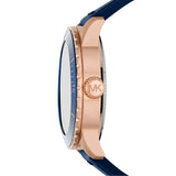 Buy Shop Michael Kors Cunningham Multifunction Blue Dial Blue Rubber Strap Watch For Men - MK7163 USA Online