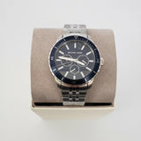 Buy Shop Michael Kors Cunningham Multifunction Blue Dial Silver Steel Strap Watch For Men - MK7153 USA Online