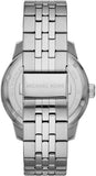 Buy Shop Michael Kors Cunningham Multifunction Blue Dial Silver Steel Strap Watch For Men - MK7153 USA Online