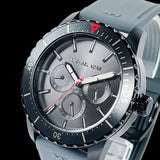 Buy Shop Michael Kors Cunningham Multifunction Grey Dial Grey Rubber Strap Watch For Men - MK7164 USA Online