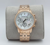 Buy Shop Michael Kors Damen White Dial Rose Gold Steel Strap Watch for Women - MK5026 USA Online