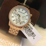 Buy Shop Michael Kors Damen White Dial Rose Gold Steel Strap Watch for Women - MK5026 USA Online