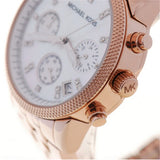 Buy Shop Michael Kors Damen White Dial Rose Gold Steel Strap Watch for Women - MK5026 USA Online