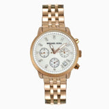 Buy Shop Michael Kors Damen White Dial Rose Gold Steel Strap Watch for Women - MK5026 USA Online