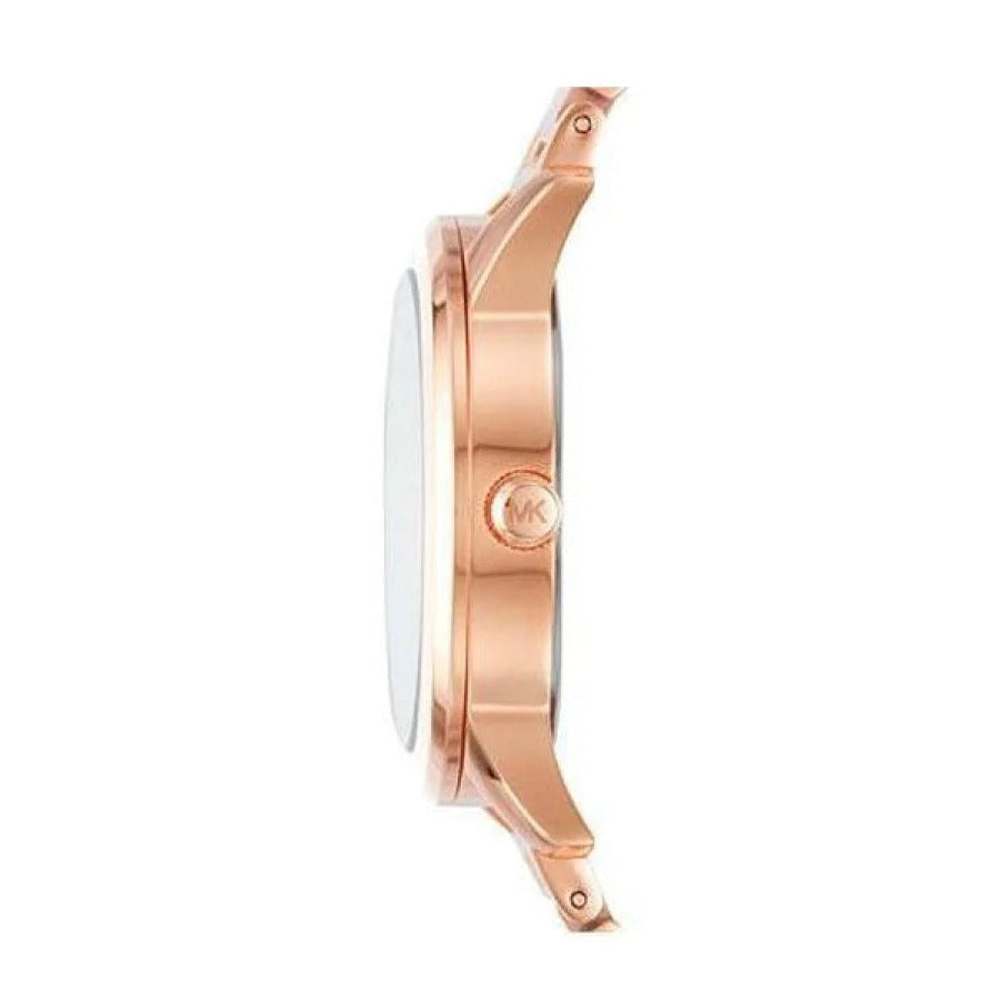 Buy Shop Michael Kors Hartman Analog White Dial Rose Gold Steel Strap Watch For Women - MK3673 USA Online