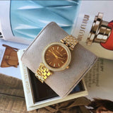 Buy Shop Michael Kors Darci Amber Dial Gold Steel Strap Watch for Women - MK3408 USA Online