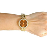Buy Shop Michael Kors Darci Amber Dial Gold Steel Strap Watch for Women - MK3408 USA Online