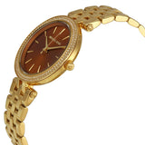 Buy Shop Michael Kors Darci Amber Dial Gold Steel Strap Watch for Women - MK3408 USA Online