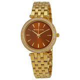 Buy Shop Michael Kors Darci Amber Dial Gold Steel Strap Watch for Women - MK3408 USA Online
