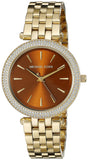 Buy Shop Michael Kors Darci Amber Dial Gold Steel Strap Watch for Women - MK3408 USA Online