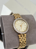 Buy Shop Michael Kors Darci Analog Gold Dial Gold Steel Strap Watch For Women - MK4513 USA Online