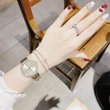 Buy Shop Michael Kors Darci Analog Gold Dial Gold Steel Strap Watch For Women - MK4513 USA Online