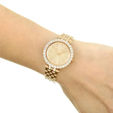 Buy Shop Michael Kors Darci Analog Gold Dial Gold Steel Strap Watch For Women - MK4513 USA Online