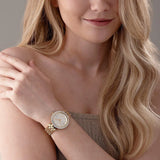 Buy Shop Michael Kors Darci Analog Gold Dial Gold Steel Strap Watch For Women - MK4513 USA Online