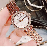 Buy Shop Michael Kors Darci Analog Mother of Pearl Dial Rose Gold Steel Strap Watch For Women - MK3832 USA Online
