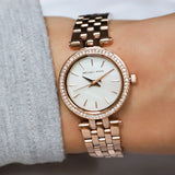 Buy Shop Michael Kors Darci Analog Mother of Pearl Dial Rose Gold Steel Strap Watch For Women - MK3832 USA Online