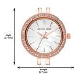 Buy Shop Michael Kors Darci Analog Mother of Pearl Dial Rose Gold Steel Strap Watch For Women - MK3832 USA Online