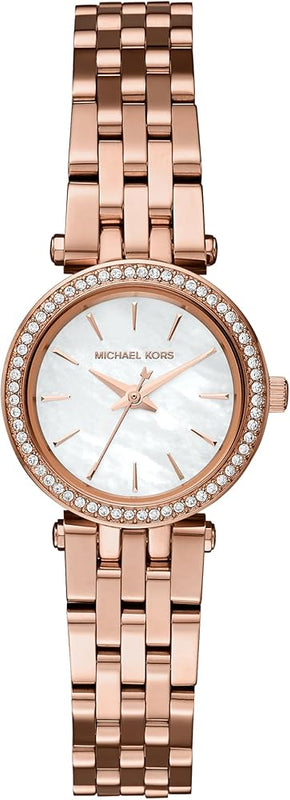 Buy Shop Michael Kors Darci Analog Mother of Pearl Dial Rose Gold Steel Strap Watch For Women - MK3832 USA Online
