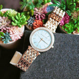 Buy Shop Michael Kors Darci Analog Mother of Pearl Green Dial Gold Steel Strap Watch For Women - MK3498 USA Online