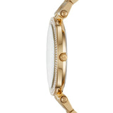 Buy Shop Michael Kors Darci Analog Mother of Pearl Green Dial Gold Steel Strap Watch For Women - MK3498 USA Online