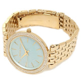Buy Shop Michael Kors Darci Analog Mother of Pearl Green Dial Gold Steel Strap Watch For Women - MK3498 USA Online