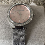 Buy Shop Michael Kors Darci Analog Pink Dial Silver Mesh Bracelet Watch For Women - MK4518 USA Online